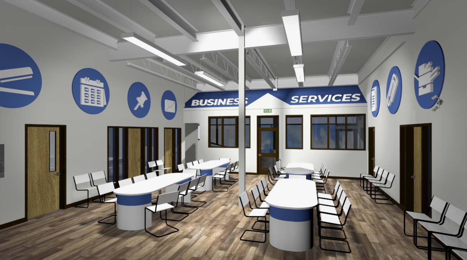 Interior Conceptual Rendering of Horizon Achievement Centre