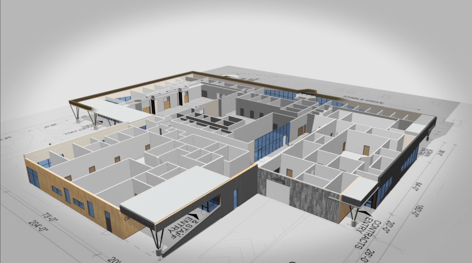 Interior Floor Plan of Horizon Achievement Centre
