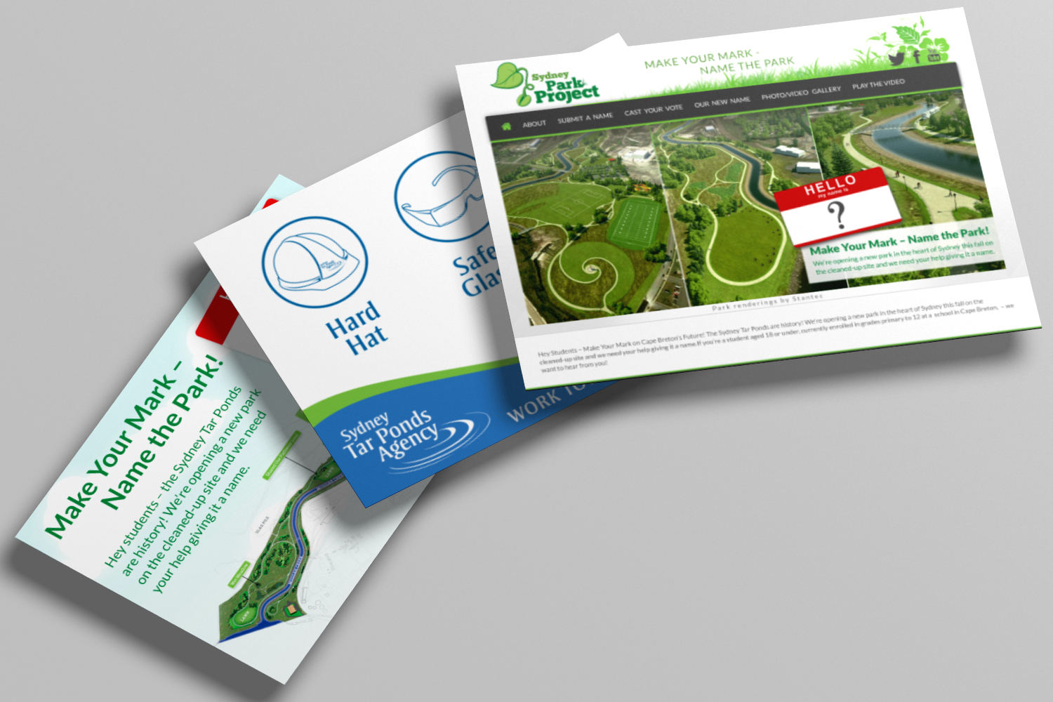 Creative Portfolio Layout for Sydney Tar Ponds Agency