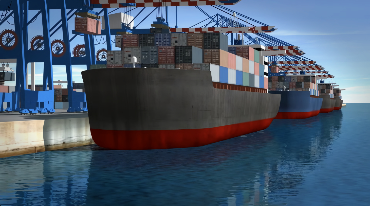 Conceptual Rendering of Container Port