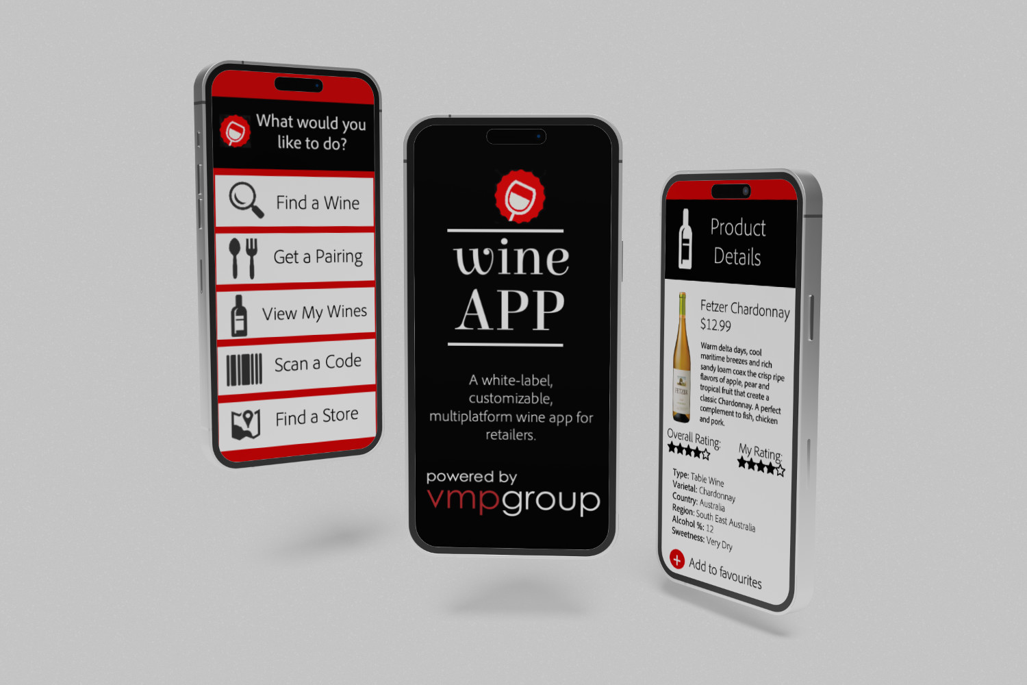 VMP White Label Wine App
